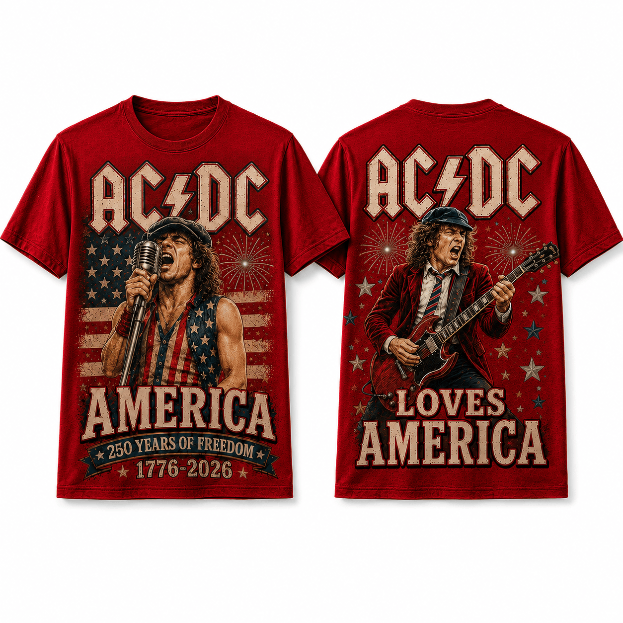 Premium America 250 Years of Freedom Tribute T-Shirt Acd1