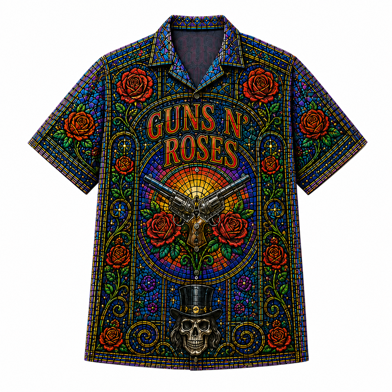 Premium G.N.R Vintage Music Hawaiian Shirt TD HCH-043