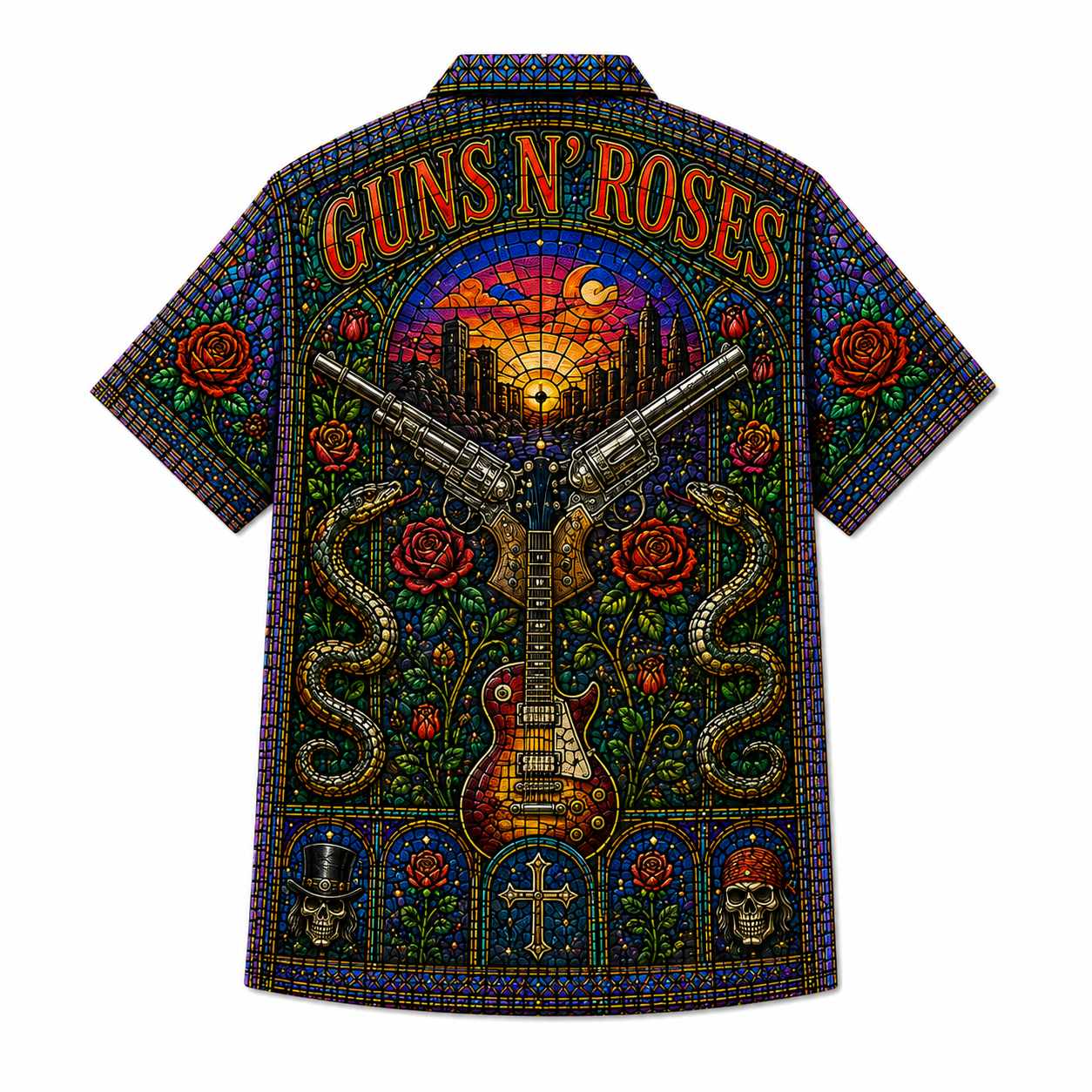 Premium G.N.R Vintage Music Hawaiian Shirt TD HCH-043