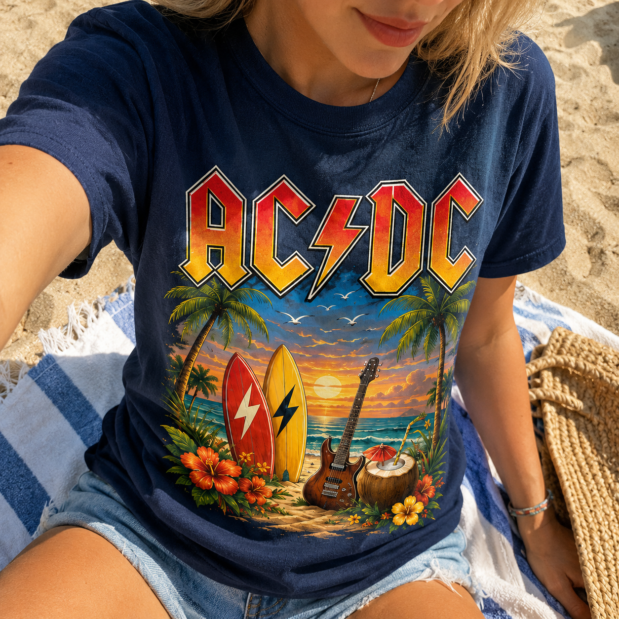 Premium The Beach Is My Happy Place 3D Shirt Acd1