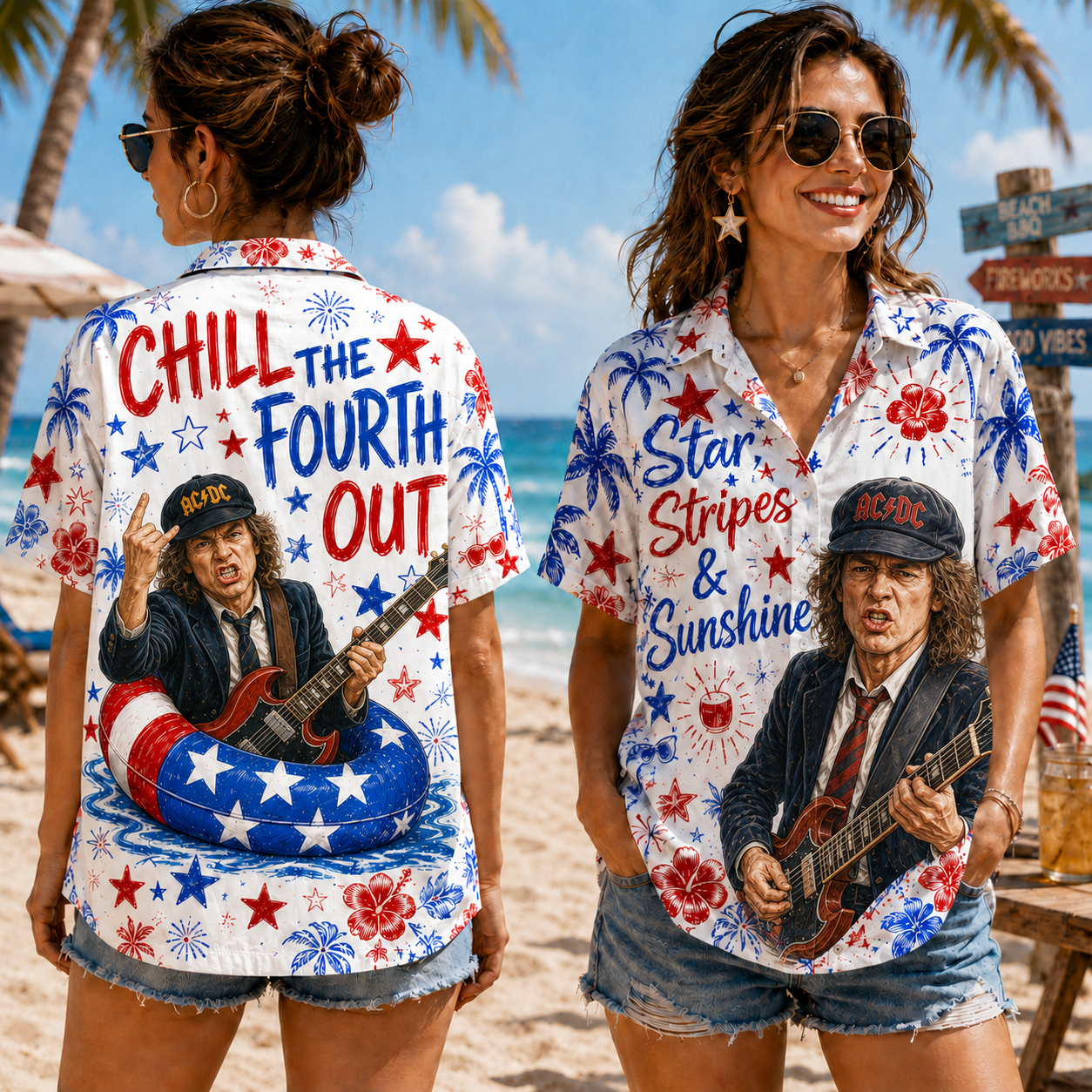 Premium Chill The Fourth Out Hawaiian Shirt Acd1
