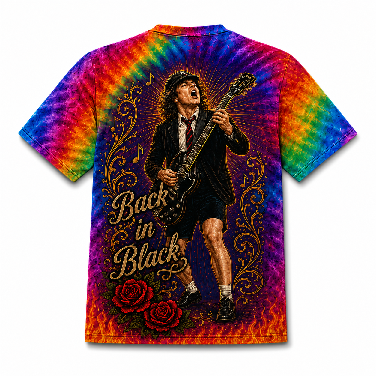 Premium Rainbow Flame 3D Shirt Acd1
