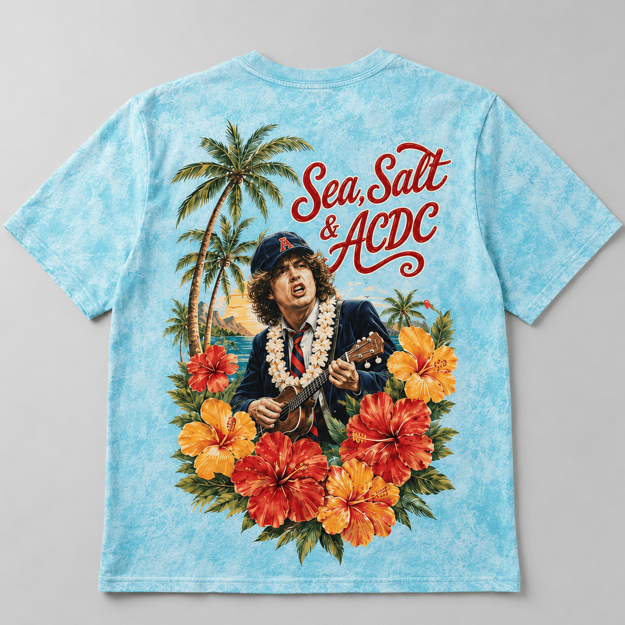 Premium Hawaiian Vibes Island Lei and Hibiscus 3D Shirt for Rock Fans Chasing Sunshine and Shows ACD1