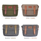 MegaGear Sequoia Canvas Camera Bag Shoulder Bag Case - Compatible with Canon Camera, Nikon, Sony SLR/DSLR Mirrorless Cameras and Lenses