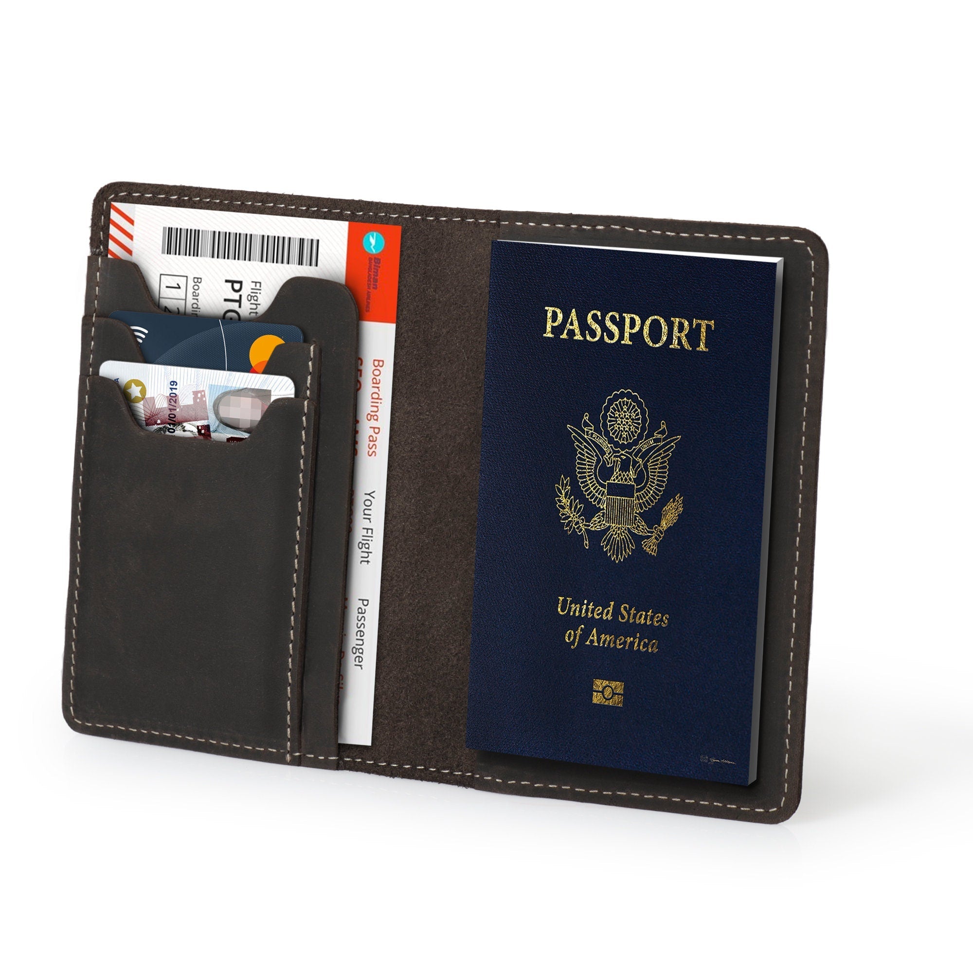 Personalized Leather Passport Holder, Leather Passport Cover with Customization Option, Passport Case, Genuine Leather Passport Wallet 8