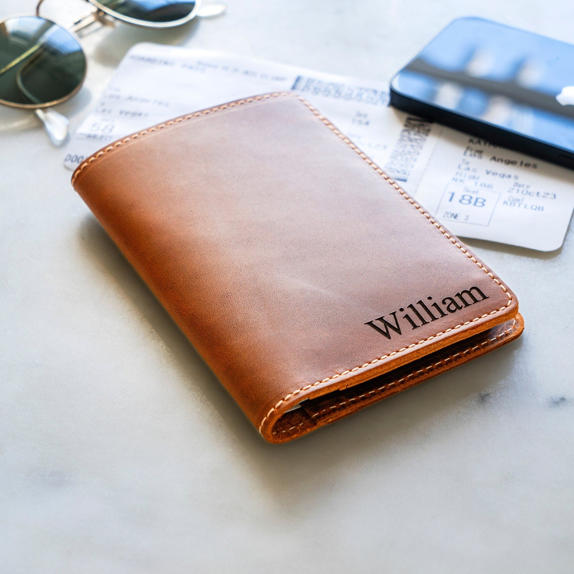 Personalized Leather Passport Holder, Leather Passport Cover with Customization Option, Passport Case, Genuine Leather Passport Wallet 8