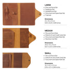 Personalized Top Grain Leather Journal and Organizer, Hand Crafted Portfolio with Notepad, Custom Portfolio Notepad, Office Gifts