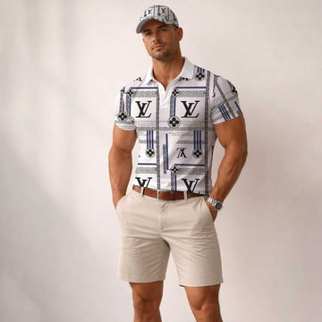 L.v | Signature Men Polo And Baseball Cap Mn-pc-002