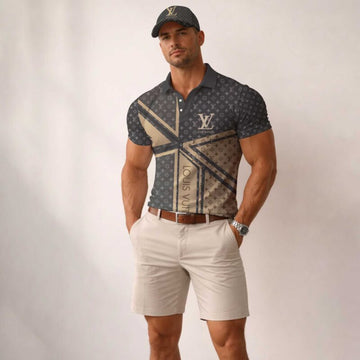 L.v | Signature Men Polo And Baseball Cap Mn-pc-007