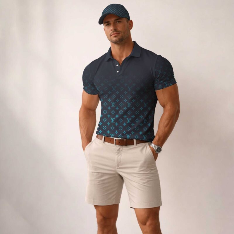 L.v | Signature Men Polo And Baseball Cap Mn-pc-014