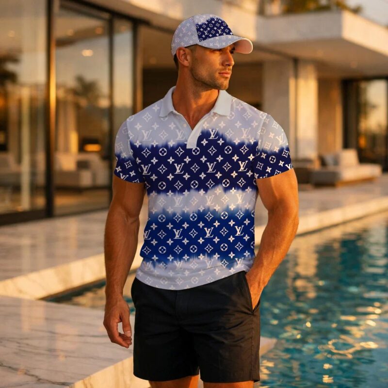 L.v | Signature Men Polo And Baseball Cap Mn-pc-028