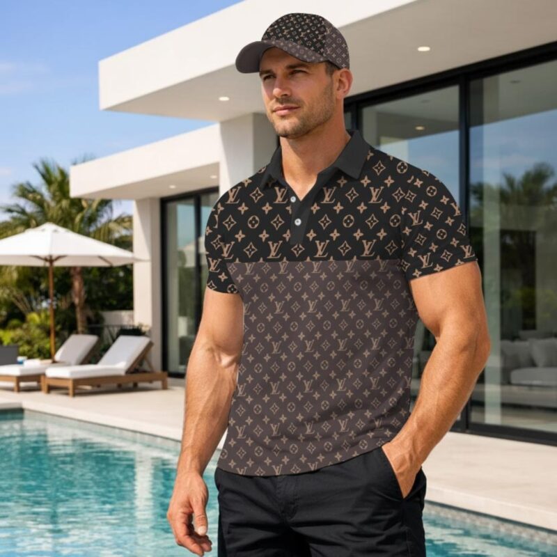 L.v | Signature Men Polo And Baseball Cap Mn-pc-031