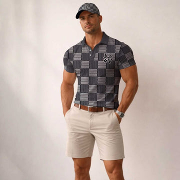 L.v | Signature Men Polo And Baseball Cap Mn-pc-050