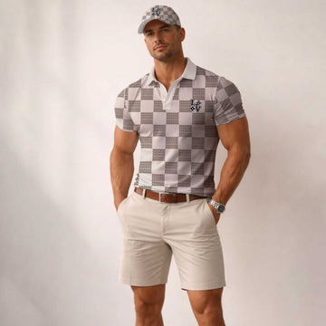 L.v | Signature Men Polo And Baseball Cap Mn-pc-052